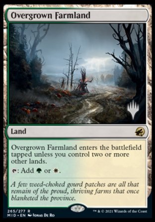 Overgrown Farmland (Promo Pack) [Innistrad: Midnight Hunt Promos] | Silver Goblin