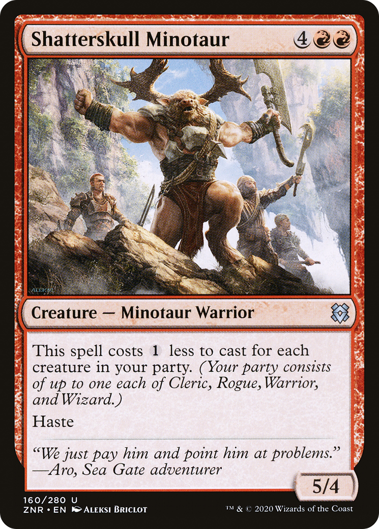 Shatterskull Minotaur (160) - Zendikar Rising