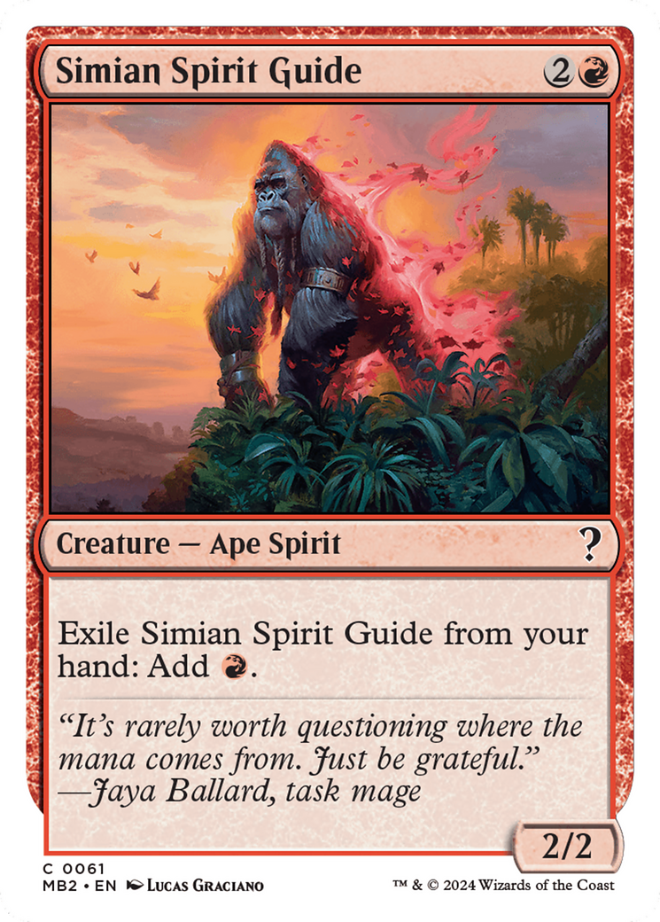 Simian Spirit Guide (White Border) (061) - Mystery Booster 2