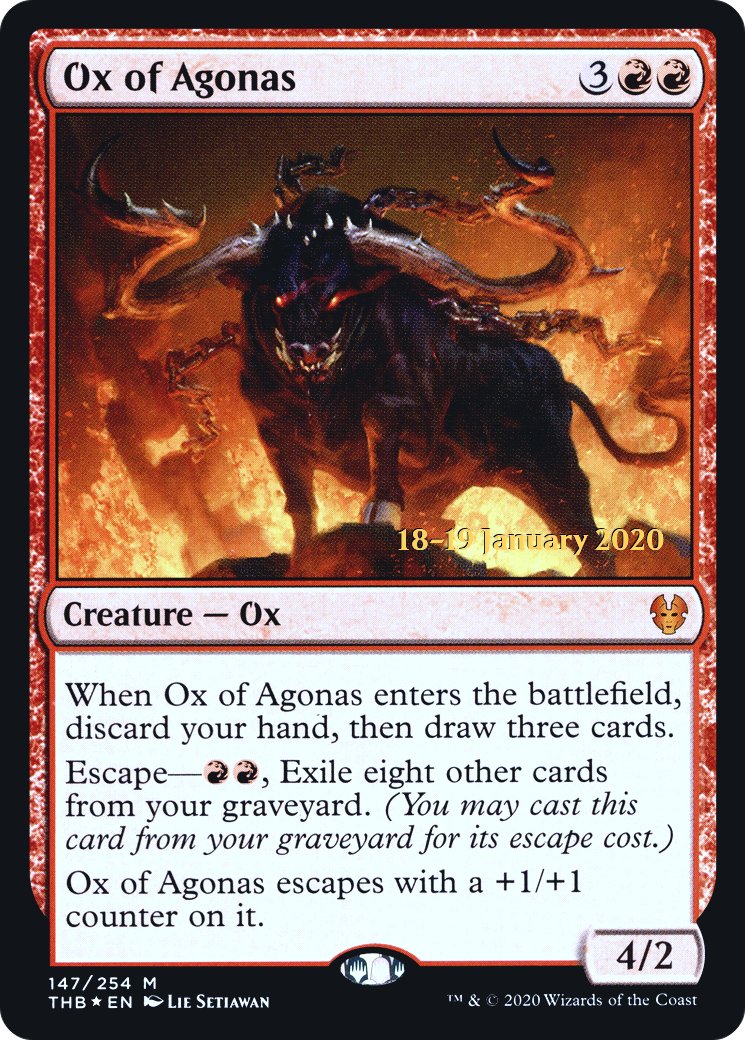 Ox of Agonas (147) Foil - Theros Beyond Death Promos