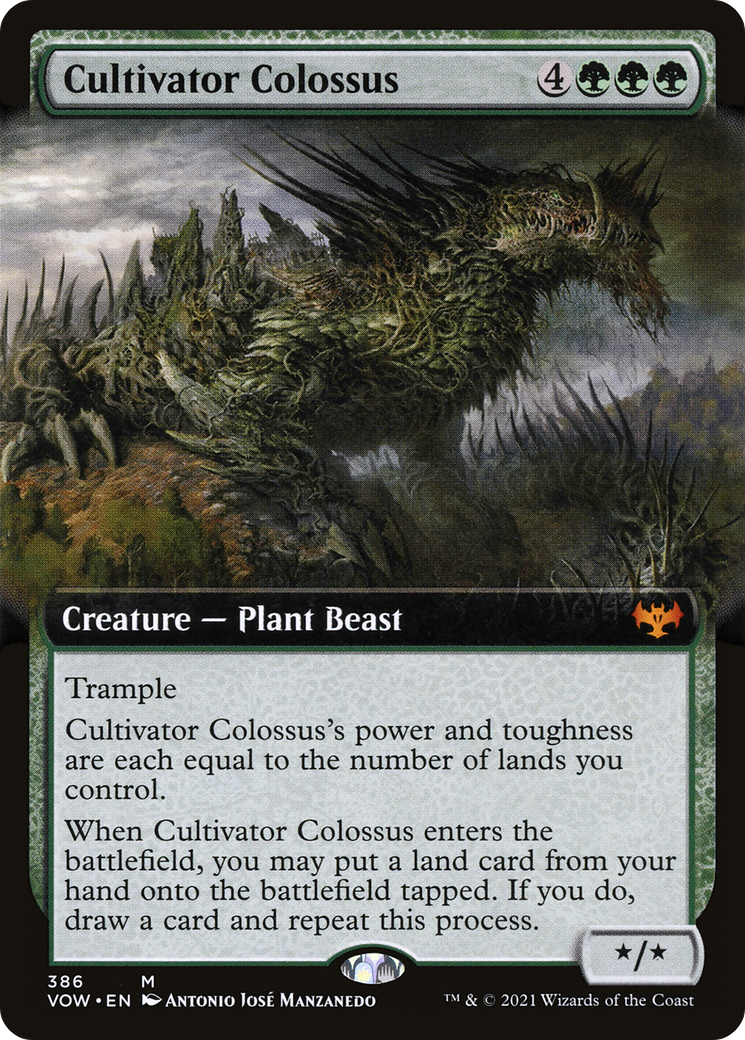 Cultivator Colossus (Extended Art) (386) Foil - Innistrad: Crimson Vow