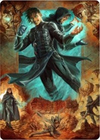 Jace, Mirror Mage 2 Art Card [Zendikar Rising Art Series] | Silver Goblin