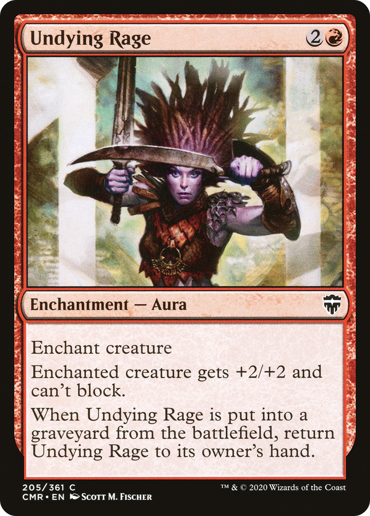 Undying Rage (205) Foil - Commander Legends