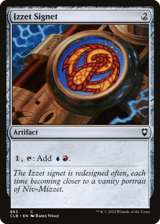 Izzet Signet (863) - Commander Legends: Battle for Baldur's Gate