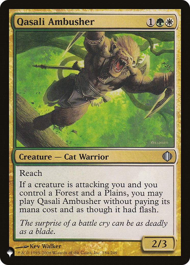 Qasali Ambusher (ALA-184) - The List