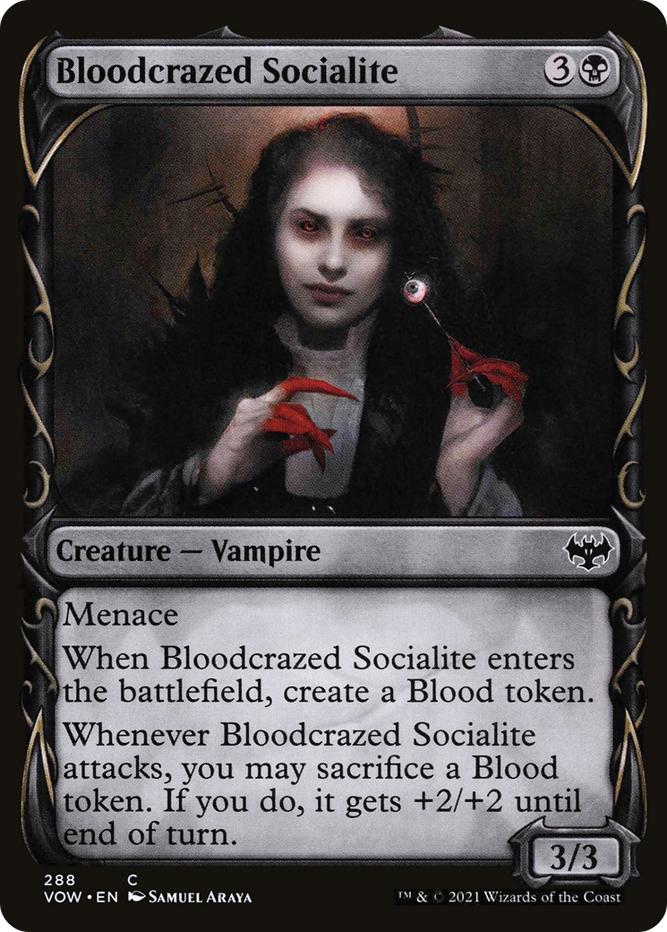 Bloodcrazed Socialite (Showcase) (288) - Innistrad: Crimson Vow