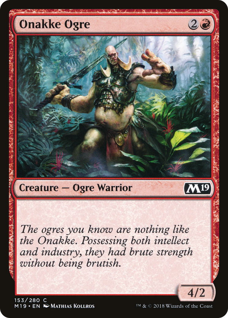 Onakke Ogre (153) Foil - Core Set 2019