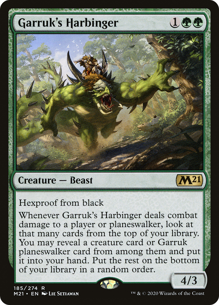 Garruk's Harbinger (185) Foil - Core Set 2021