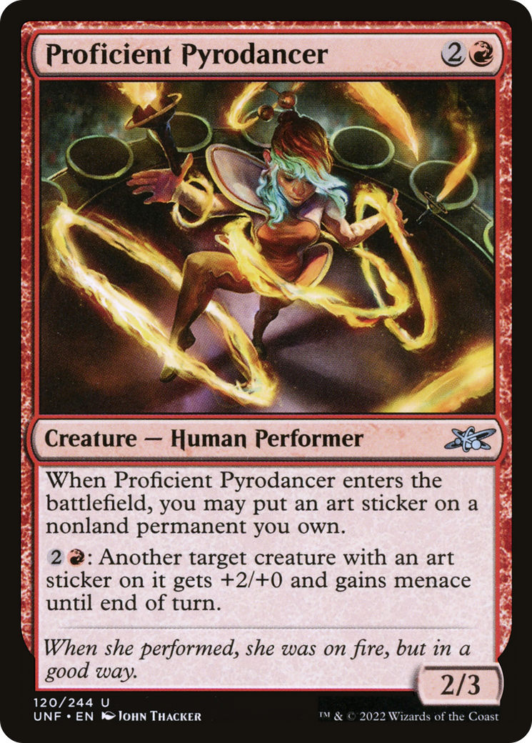 Proficient Pyrodancer (120) Foil - Unfinity