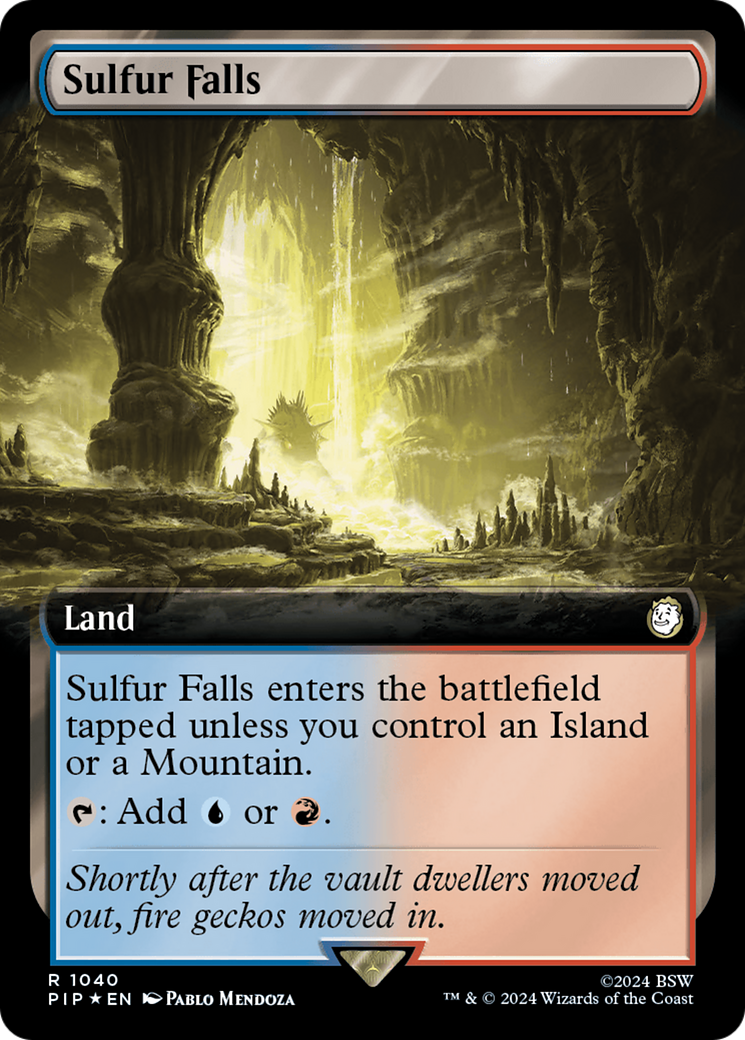 Sulfur Falls (Extended Art) (Surge Foil) (Extended Art) (1040) Foil - Fallout
