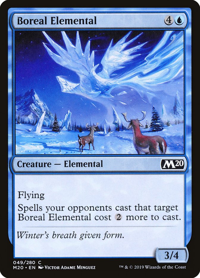 Boreal Elemental [Core Set 2020] | Silver Goblin