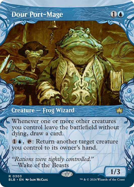 Dour Port-Mage (Showcase) [Bloomburrow] Foil