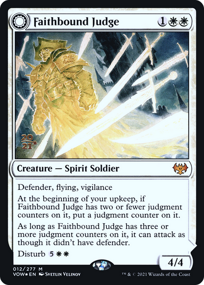 Faithbound Judge // Sinner's Judgment (12s) Foil - Innistrad: Crimson Vow Promos