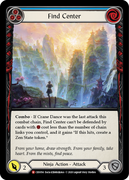 Find Center [CRU054] (Crucible of War)  1st Edition Normal | Silver Goblin