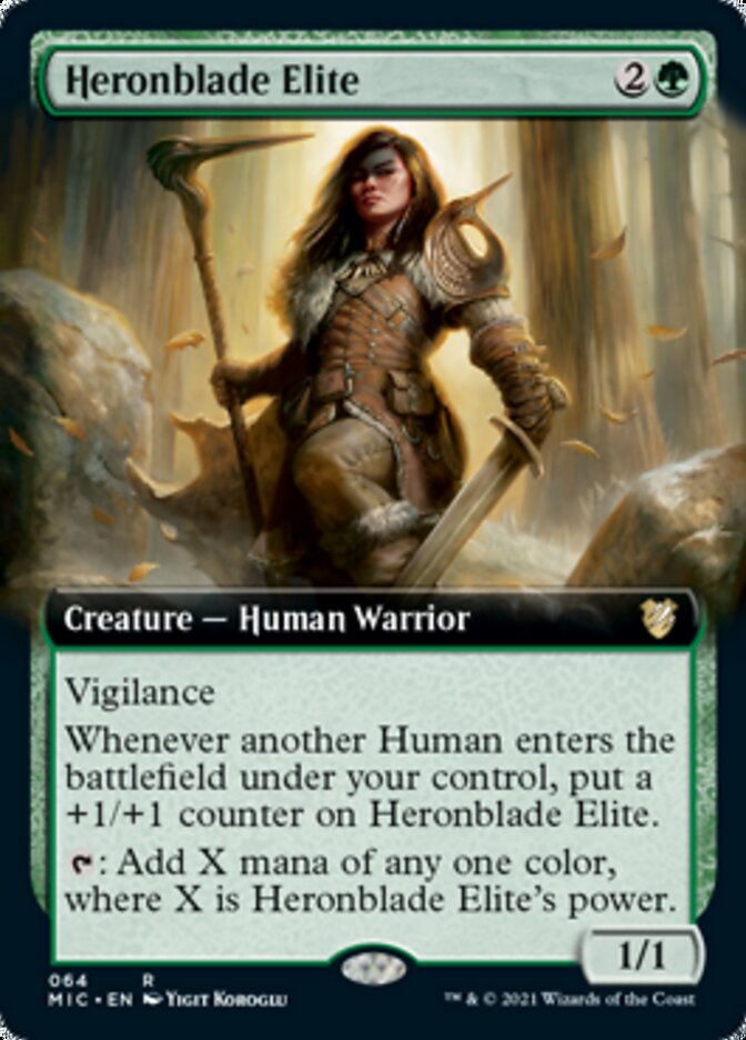 Heronblade Elite (Extended Art) [Innistrad: Midnight Hunt Commander] | Silver Goblin