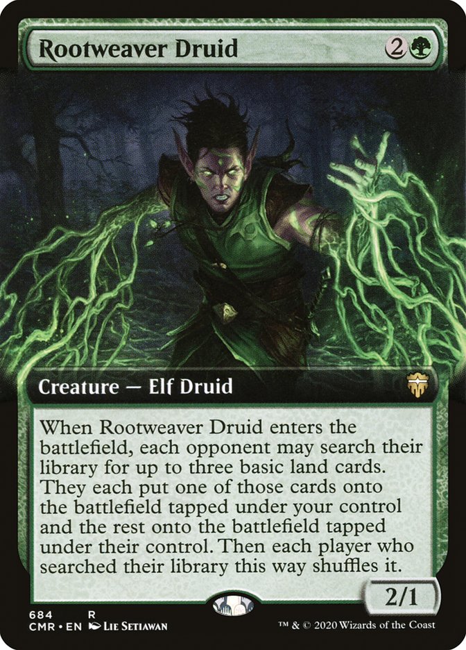 Rootweaver Druid (Extended Art) [Commander Legends] | Silver Goblin