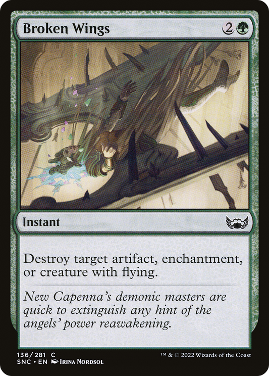 Broken Wings (136) Foil - Streets of New Capenna