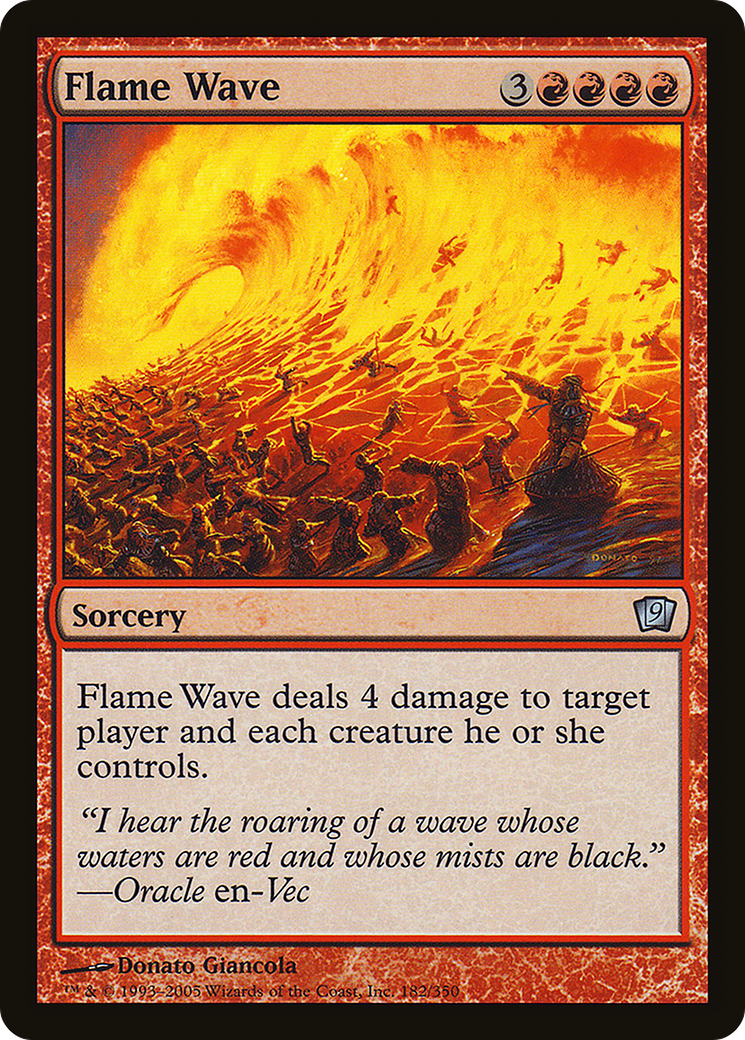Flame Wave (182) Foil - Ninth Edition