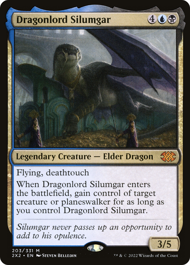 Dragonlord Silumgar (203) Foil - Double Masters 2022
