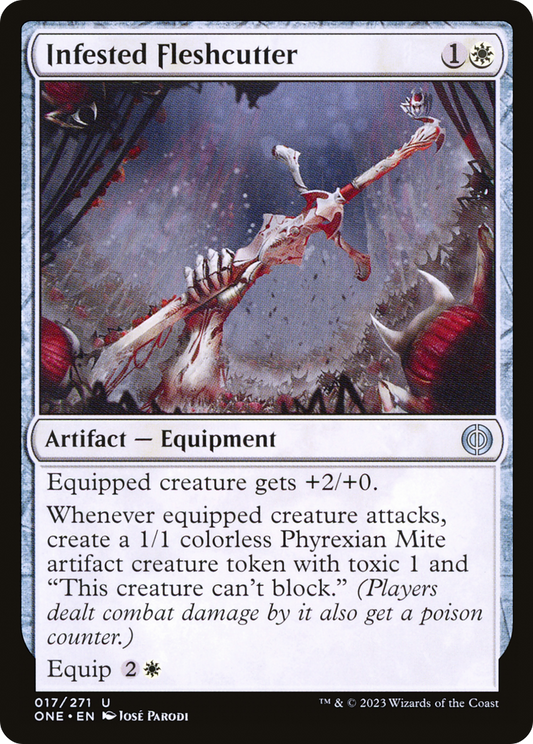Infested Fleshcutter [Phyrexia: All Will Be One] Foil