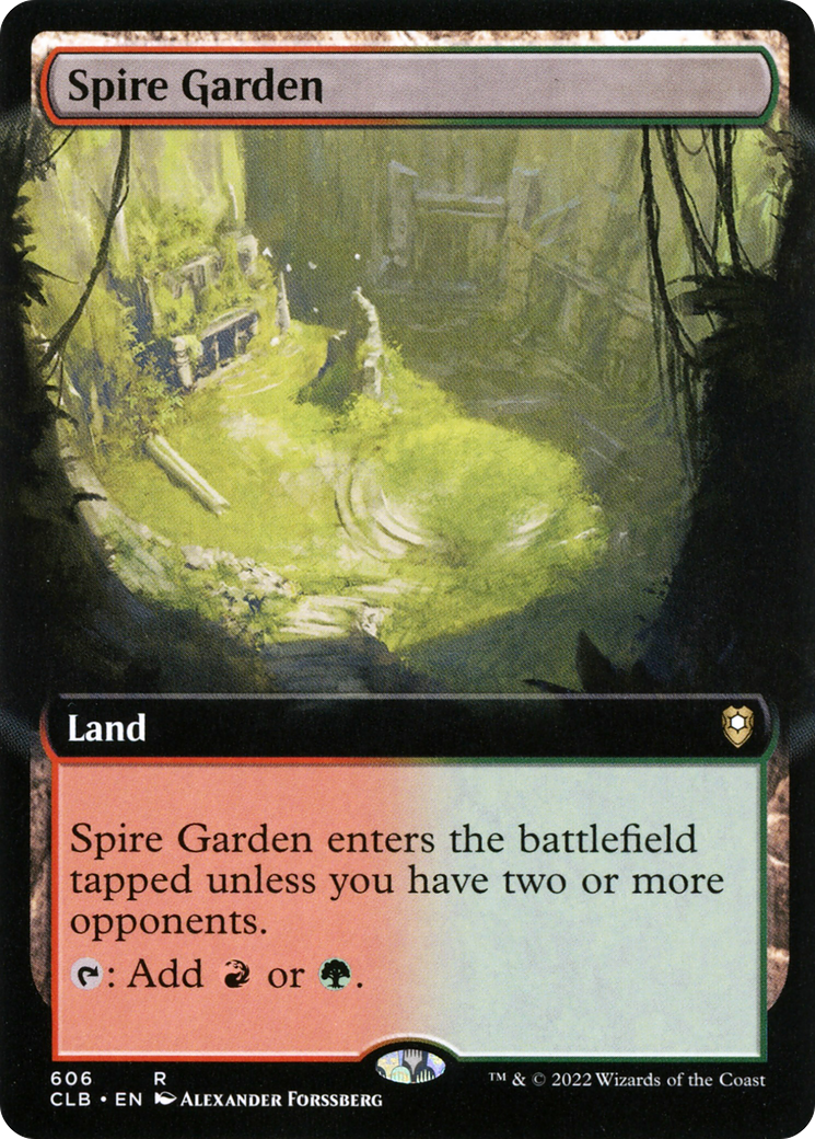Spire Garden (Extended Art) (606) - Commander Legends: Battle for Baldur's Gate