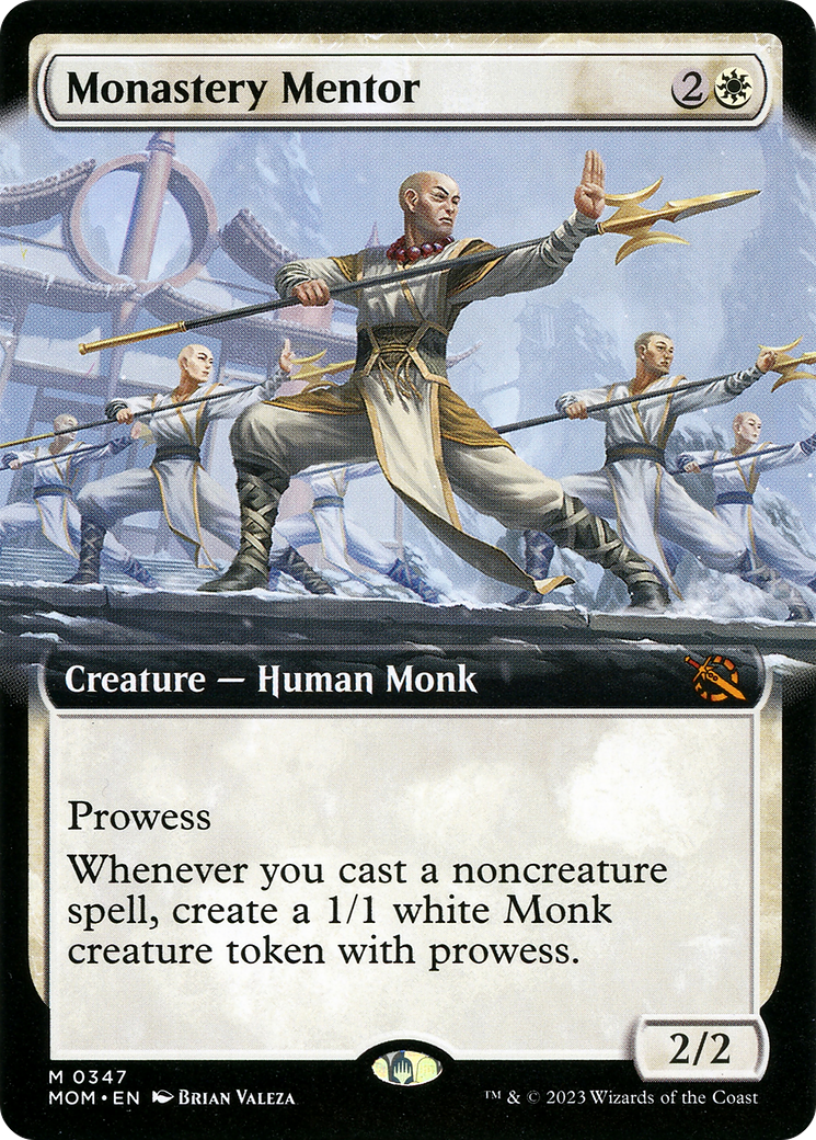 Monastery Mentor (Extended Art) (347) Foil - March of the Machine
