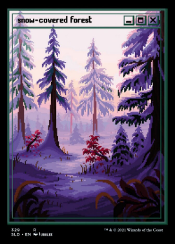 Snow-Covered Forest (329) [Secret Lair Drop Series] | Silver Goblin