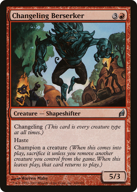 Changeling Berserker [Lorwyn] Foil