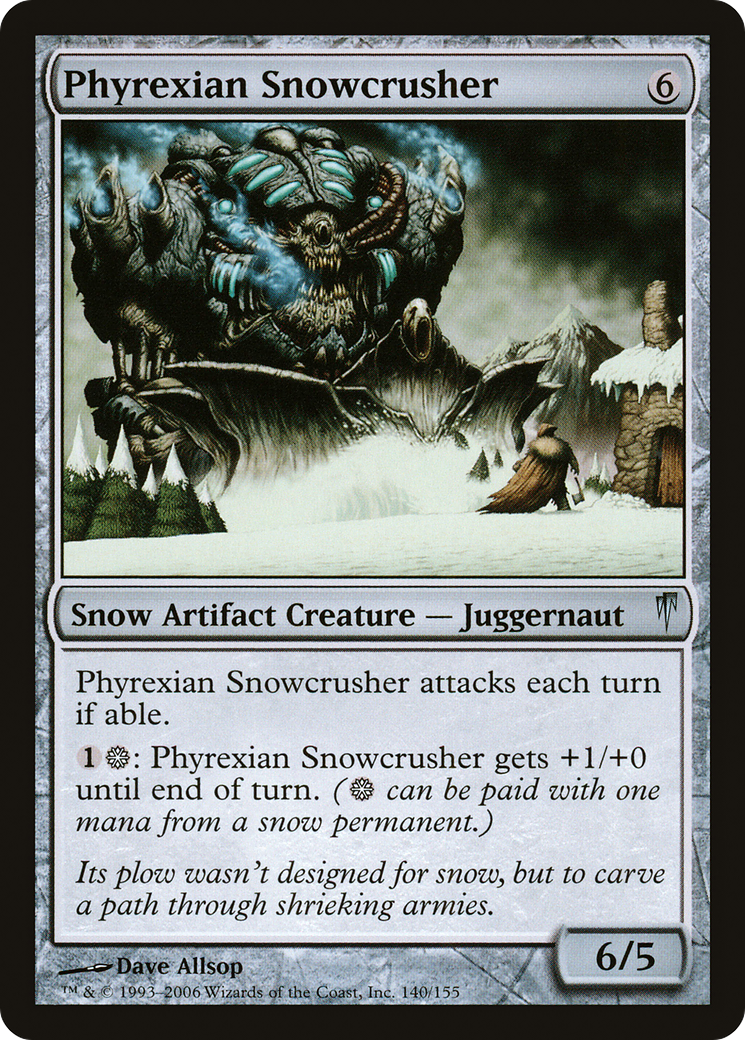 Phyrexian Snowcrusher (140) Foil - Coldsnap