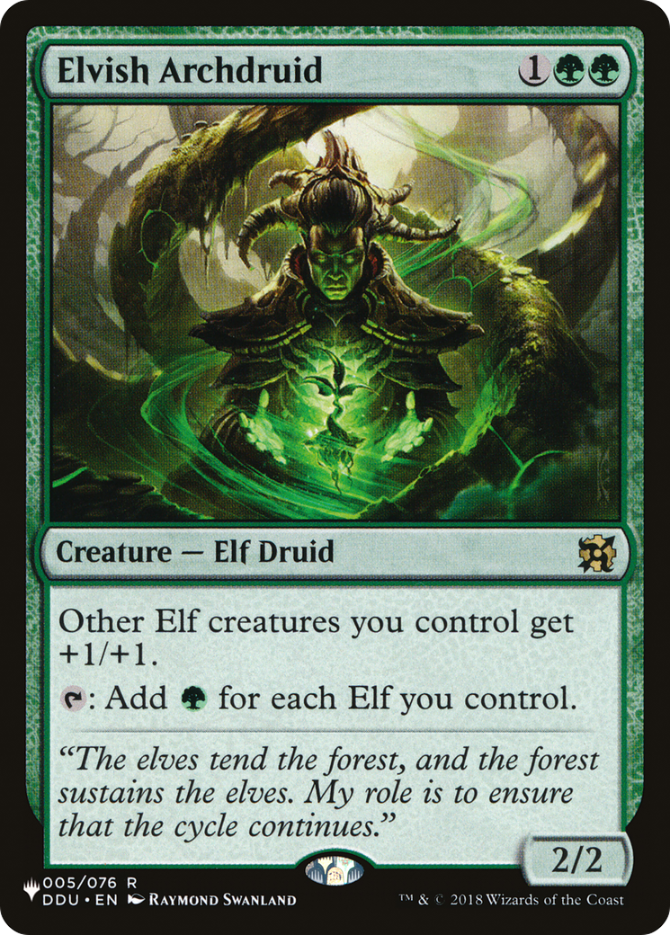 Elvish Archdruid (DDU-5) - The List