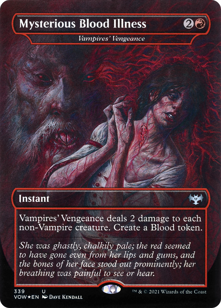 Vampires' Vengeance - Mysterious Blood Illness [Innistrad: Crimson Vow] Foil