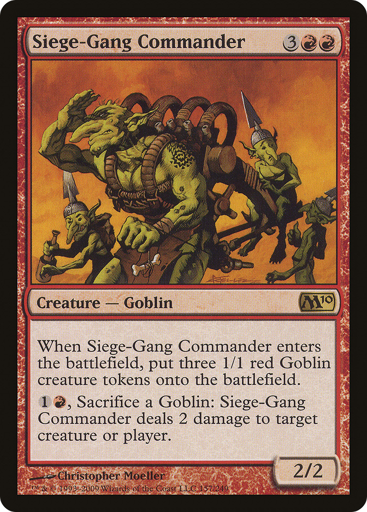 Siege-Gang Commander (157) Foil - Magic 2010