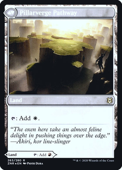 Needleverge Pathway // Pillarverge Pathway (263s) Foil - Zendikar Rising Promos