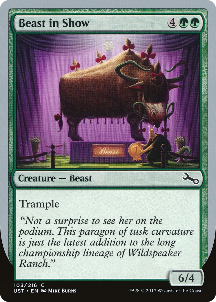 Beast in Show (D) (103) - Unstable