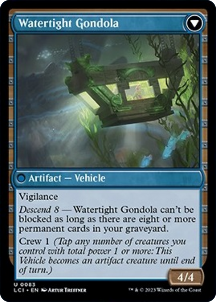 Waterlogged Hulk // Watertight Gondola [The Lost Caverns of Ixalan] Foil