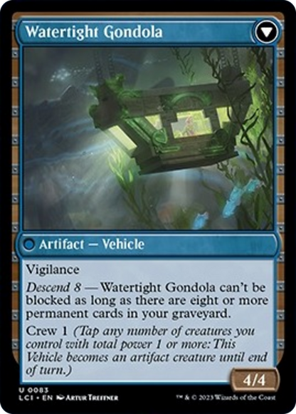 Waterlogged Hulk // Watertight Gondola [The Lost Caverns of Ixalan] Foil