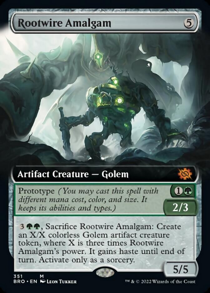 Rootwire Amalgam (Extended Art) [The Brothers' War] | Silver Goblin