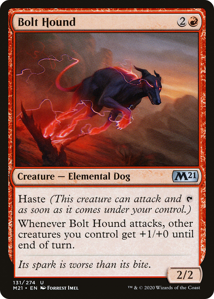 Bolt Hound (131) Foil - Core Set 2021