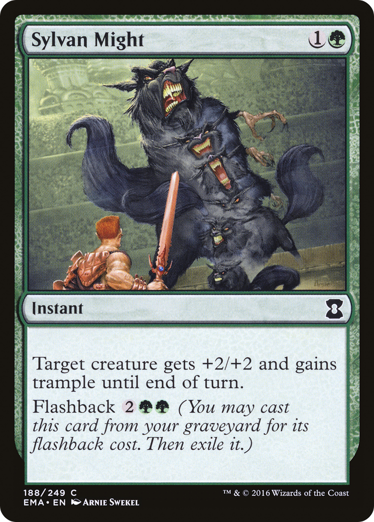 Sylvan Might (188) Foil - Eternal Masters