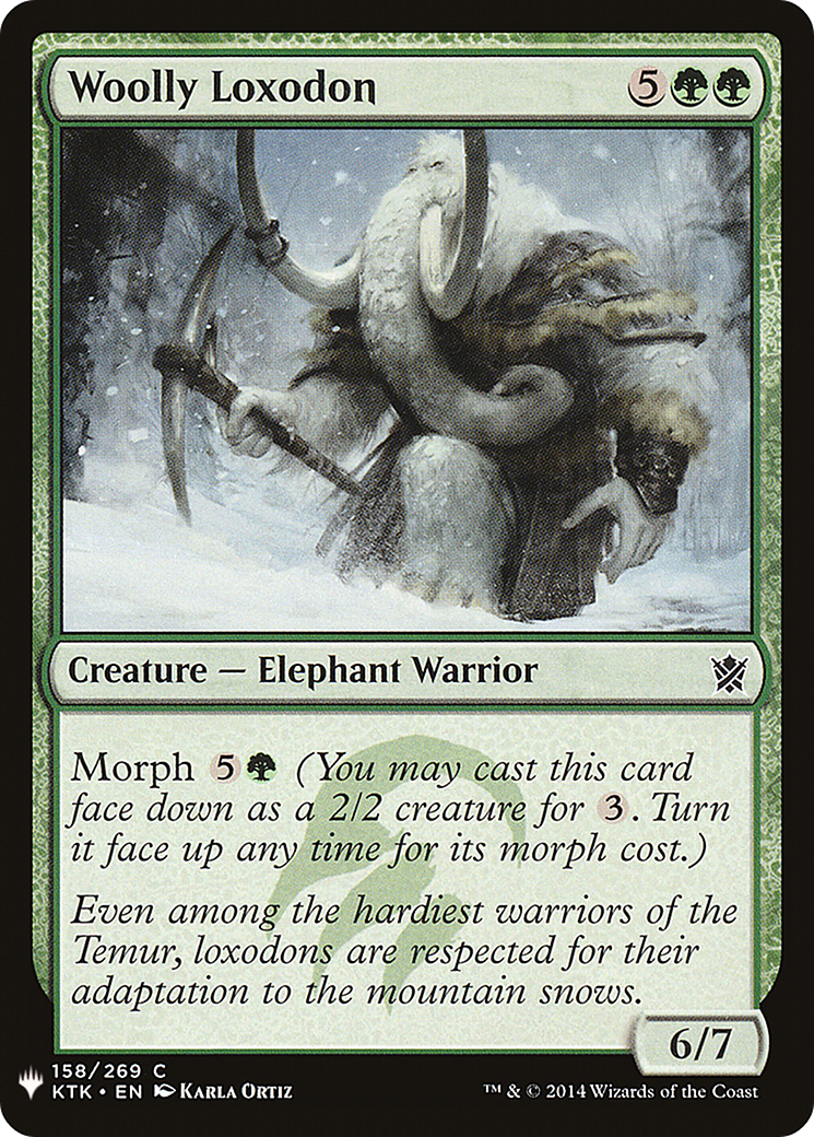 Woolly Loxodon (KTK-158) - The List