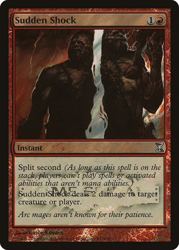 Sudden Shock (179★) Foil - Time Spiral Promos