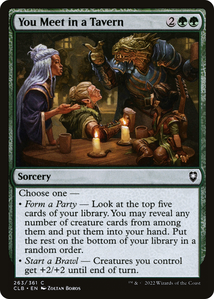 You Meet in a Tavern (263) Foil - Commander Legends: Battle for Baldur's Gate