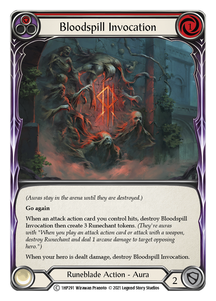 Bloodspill Invocation (Red) [1HP291] (History Pack 1) | Silver Goblin