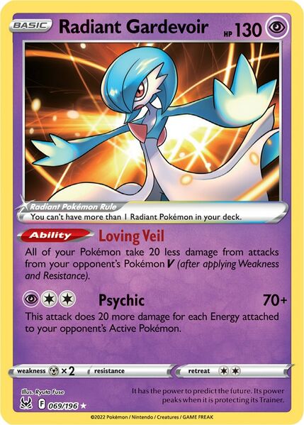 Radiant Gardevoir (069/196) [Prize Pack Series Three] | Silver Goblin