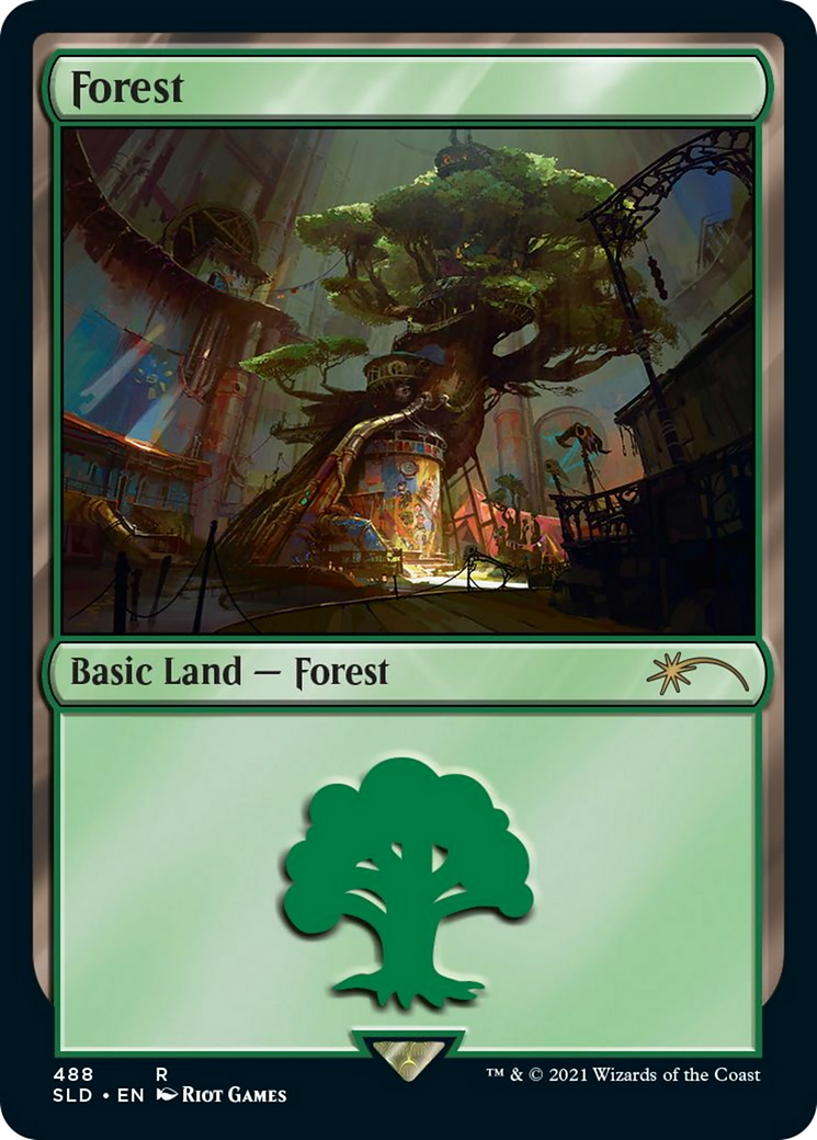 Forest (Secret Lair x Arcane: Lands) (488) Foil - Secret Lair Drop