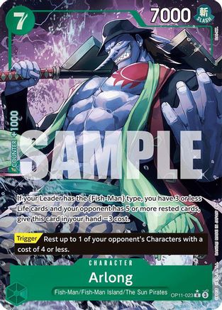 Arlong (Alternate Art) (OP11-023) Foil