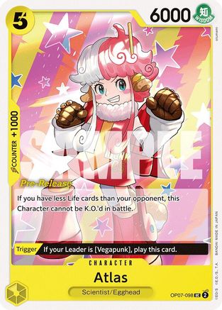 Atlas (OP07-098) Pre-Release Cards
