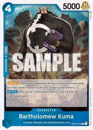 Bartholomew Kuma (OP01-074) Foil