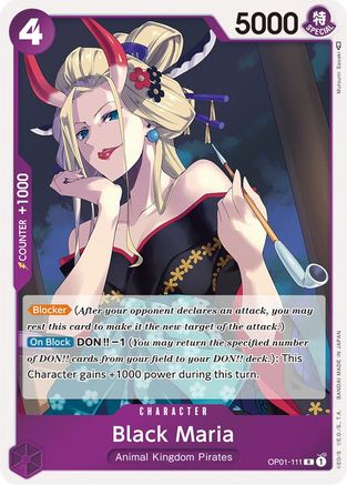 Black Maria (OP01-111) Foil