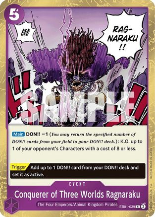 Conquerer of Three Worlds Ragnaraku (EB01-039) Foil